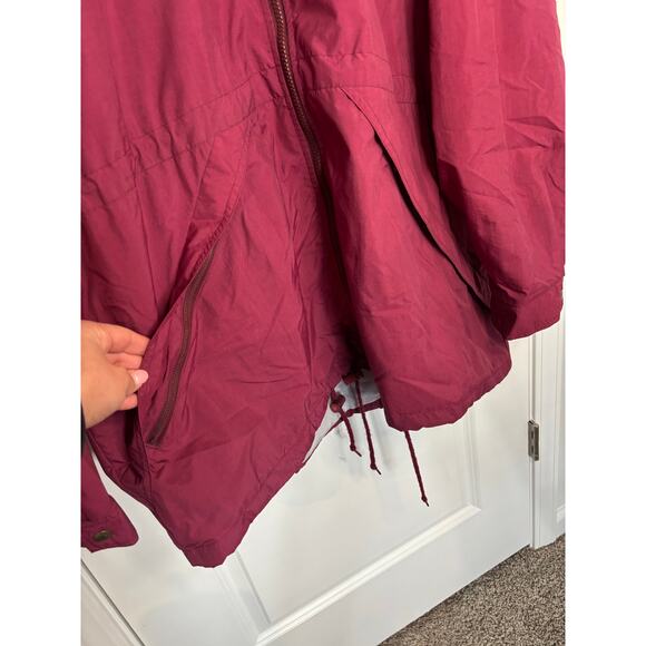 Vintage Champion Red Full-Zip Hooded Windbreaker Jacket Men’s XL - Picture 3 of 10